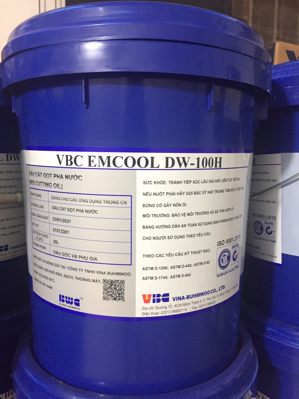 Dầu cắt gọt VBC EMCOOL DW100H